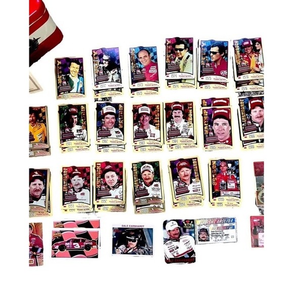 Nascar Lot 51 Metal Cards COA, 5 Collector Cards, Sticker, Tin & More 1971-1995 - Picture 8 of 11